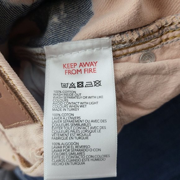 NWT BDG Womens Puddle High Waist Wide Leg Jeans Size 24 Tie Dye Casual School - Picture 11 of 14